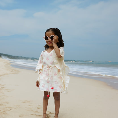 Girls Mogra Ruffle Kaftan