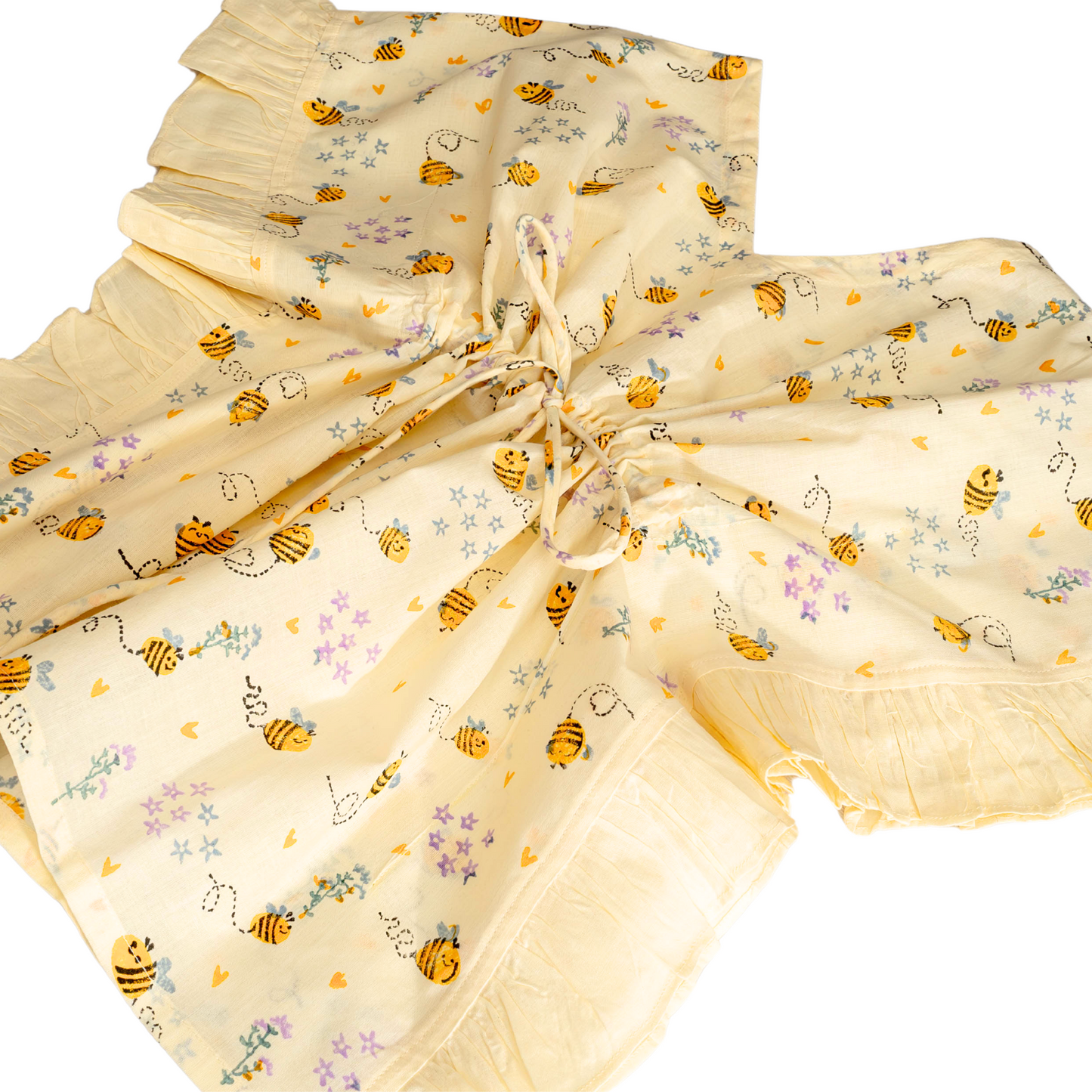 Girls Bumble Bee Ruffle Kaftan