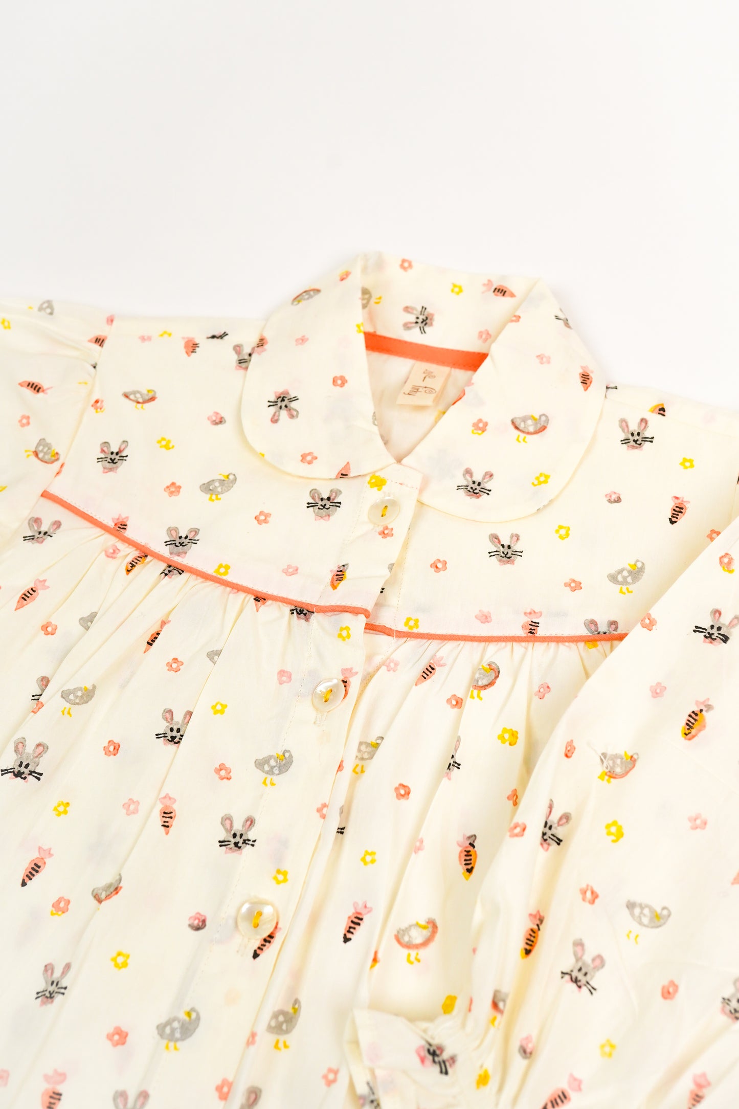 Bunny and Carrot Peter Collar Dress - Firky