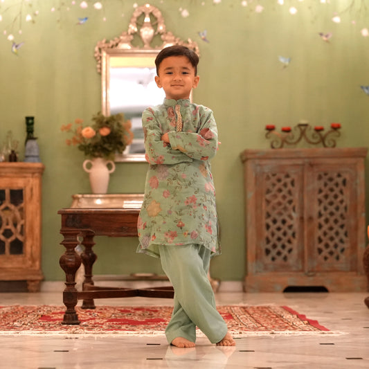 Noor Boys Jade Kurta Set - Firky